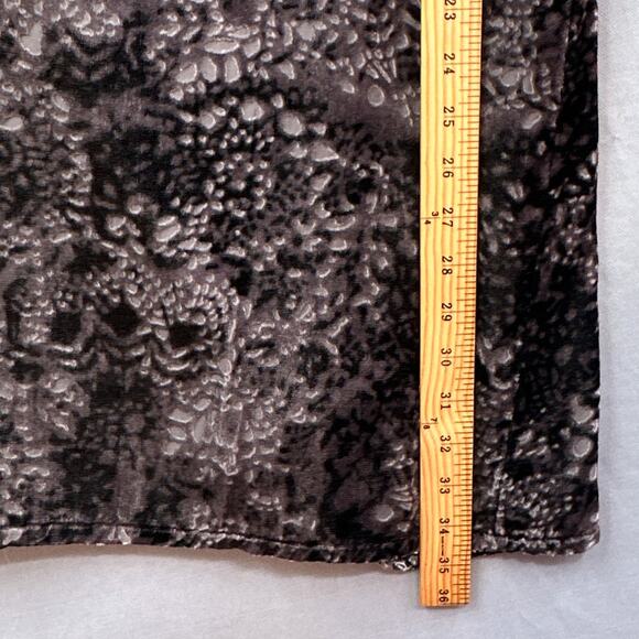 J Jill Dress S P Black Velvet Burnout Party Holiday NYE Mod Whimsigoth Cocktail - Picture 15 of 16